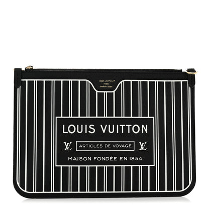 Louis Vuitton Calfskin Neverfull Inside Out MM Pochette Black 1 of 6