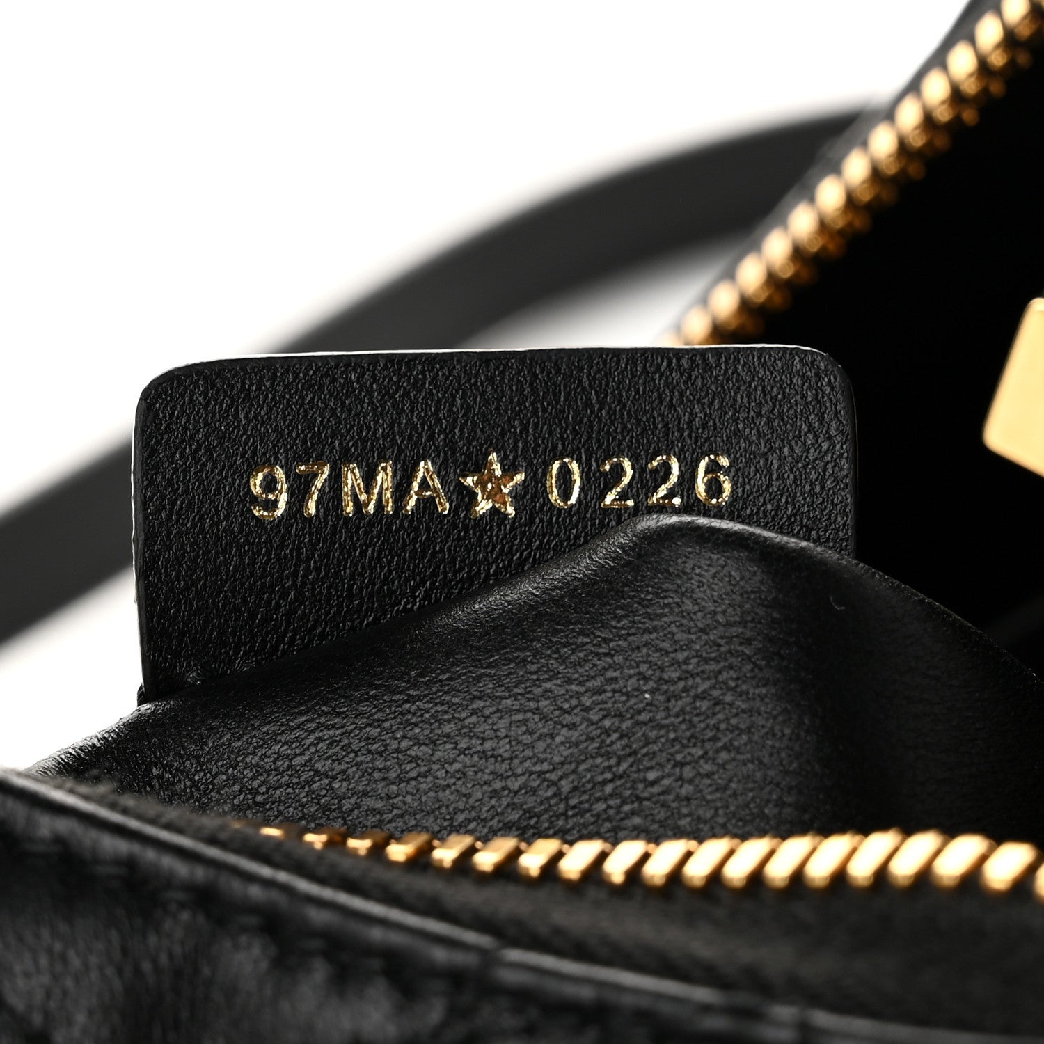 Christian Dior Calfskin Macrocannage Miss Caro Diorling Mini Bag with Chain Black 8 of 12
