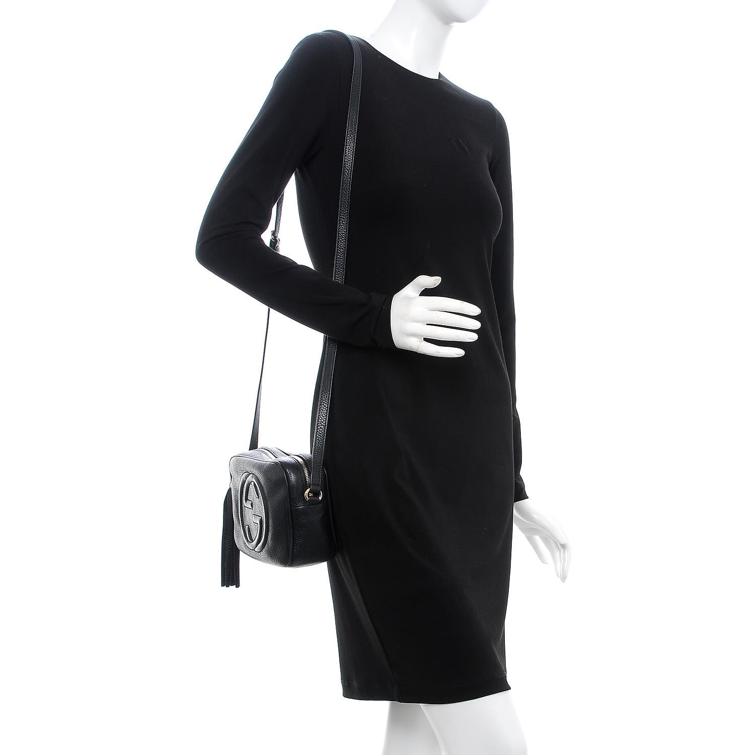Gucci Pebbled Calfskin Small Soho Disco Bag Black 2 of 7