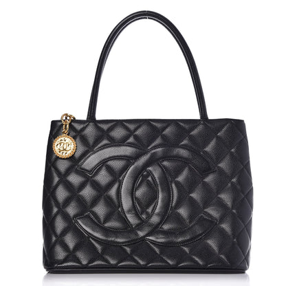 Chanel Caviar Quilted Medallion Tote Black 1 of 7