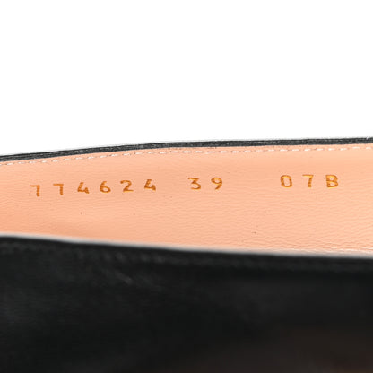 Gucci Malaga Kid Horsebit 75mm Pumps 39 Black 9 of 9