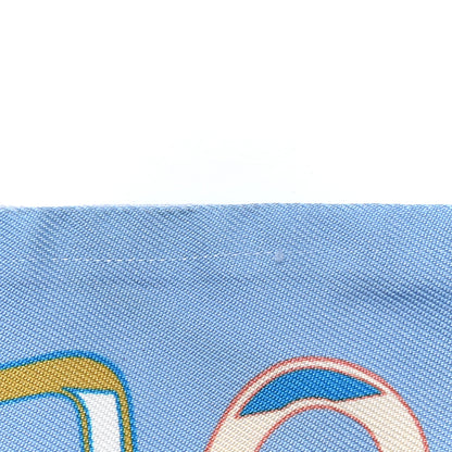 Hermes Silk Do Re Boucles Twilly Bleu Ciel Blue Cob 5 of 6