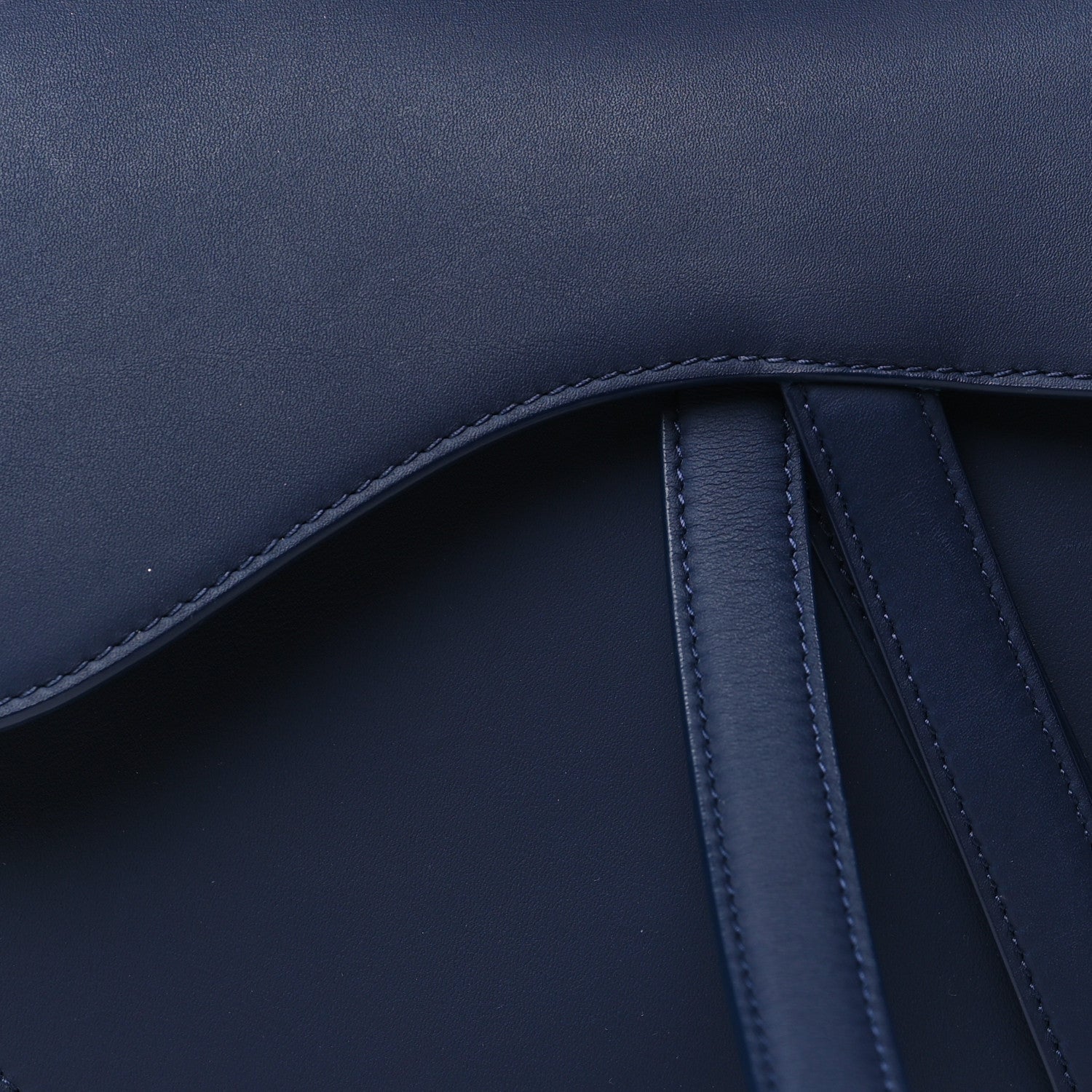 Christian Dior Ultra Matte Calfskin Saddle Bag Blue 8 of 10