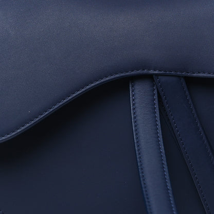 Christian Dior Ultra Matte Calfskin Saddle Bag Blue 8 of 10