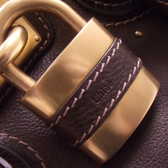 Leather Paddington LargeTote Brown