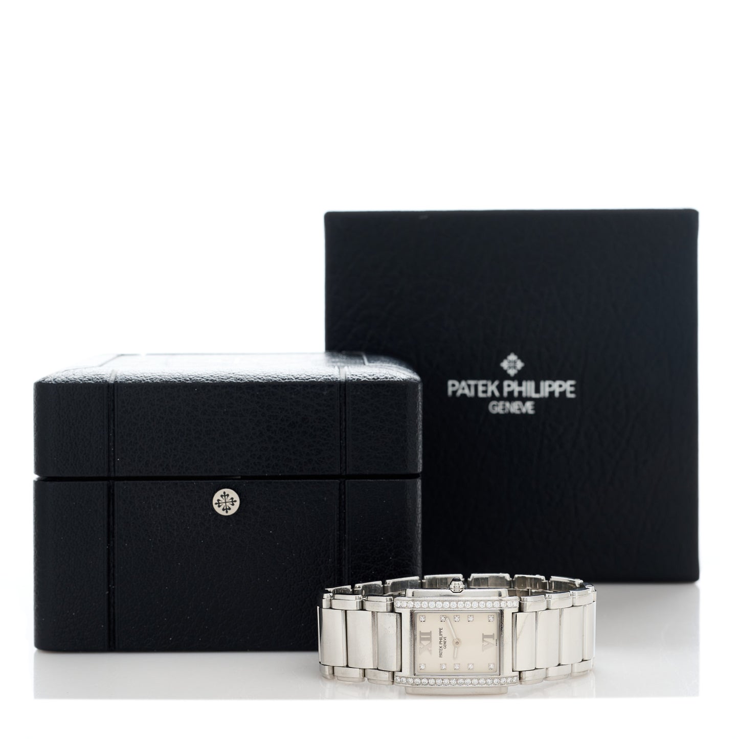 Stainless Steel Diamond 25mm Twenty-4 Quartz Watch White 4910/10A-011