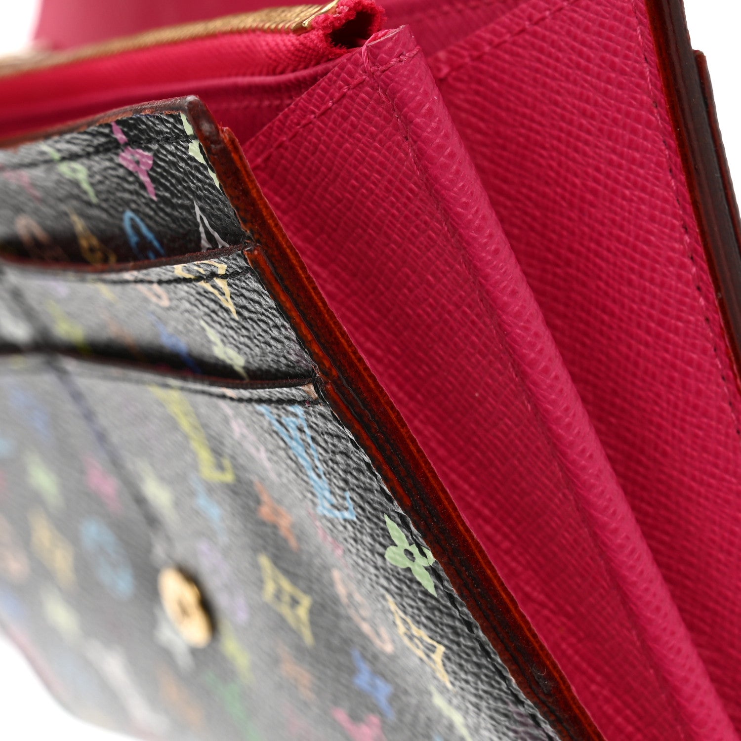 Louis Vuitton Monogram Multicolor Sarah Wallet NM Black Grenade 8 of 13