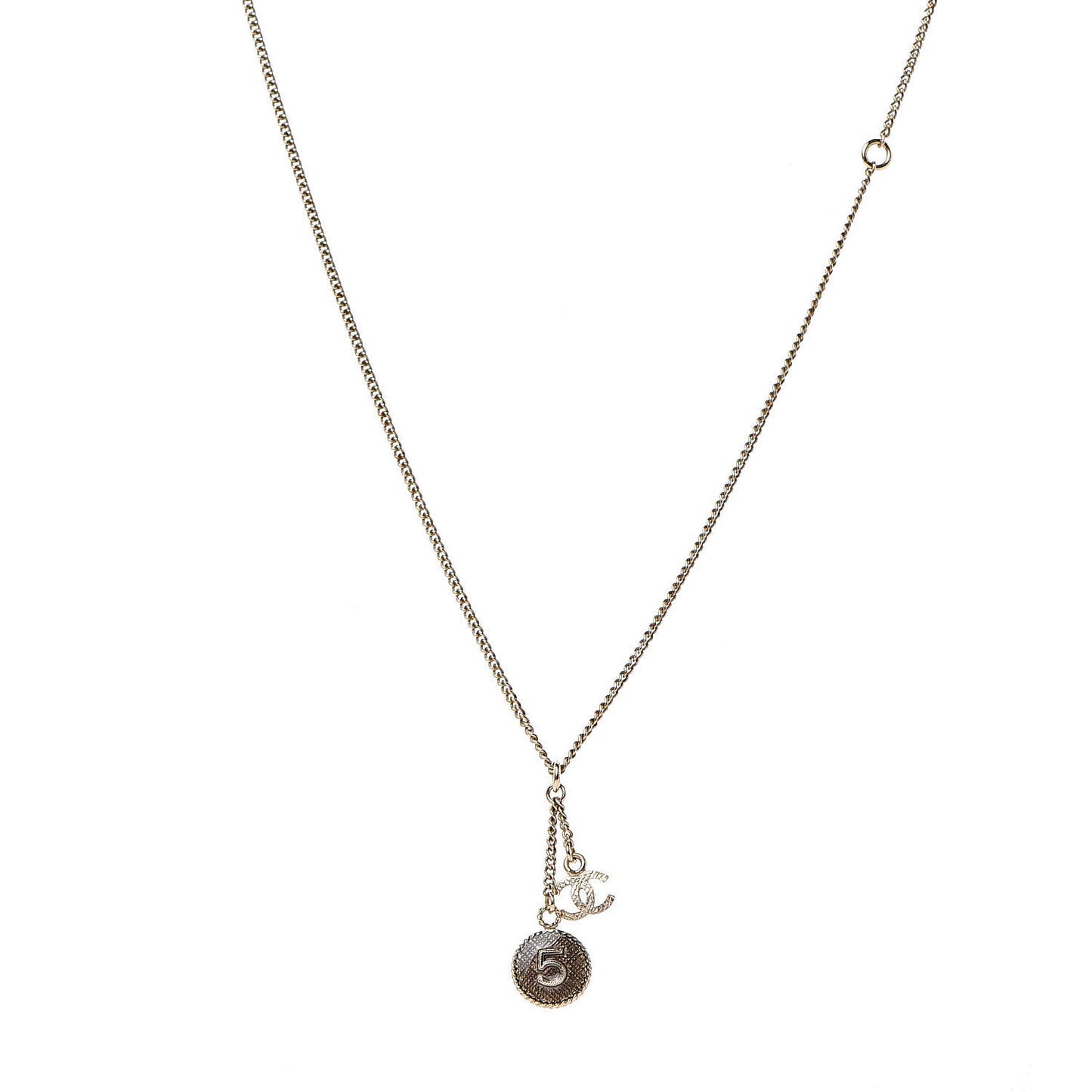 No 5 CC Necklace Gold