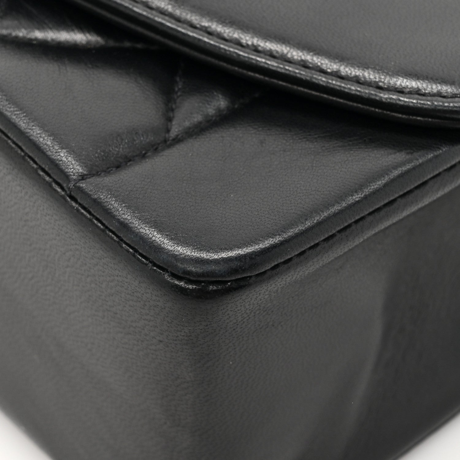 Chanel Lambskin Quilted Medium Single Flap Black 13 of 14