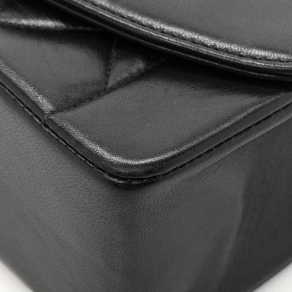 Chanel Lambskin Quilted Medium Single Flap Black 13 of 14