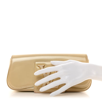 Louis Vuitton Patent Sobe Clutch Blanc Corail 2 of 7