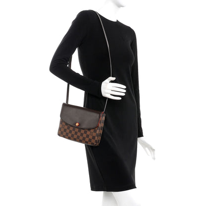Louis Vuitton Damier Ebene Twice Cherry 2 of 9