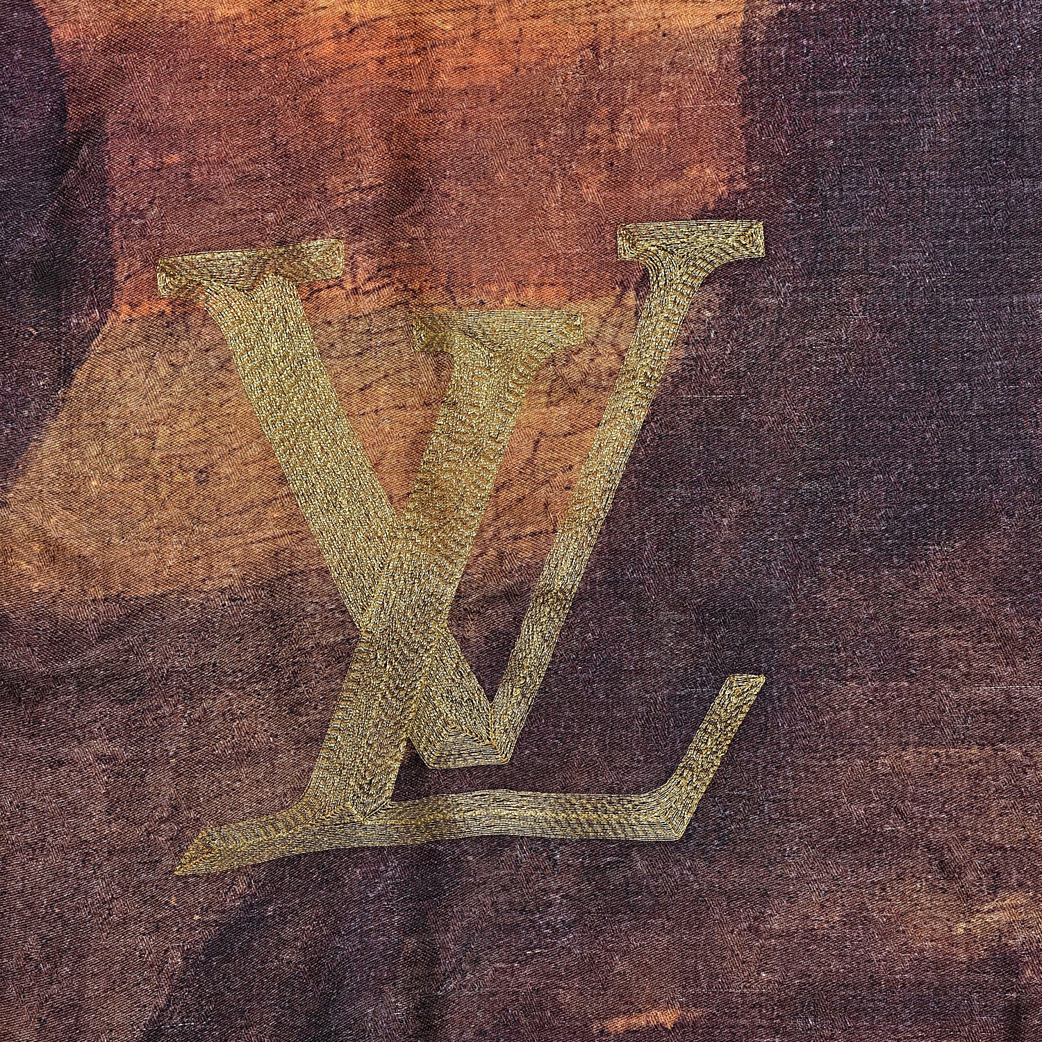 Louis Vuitton Silk Masters Da Vinci Shawl 4 of 6