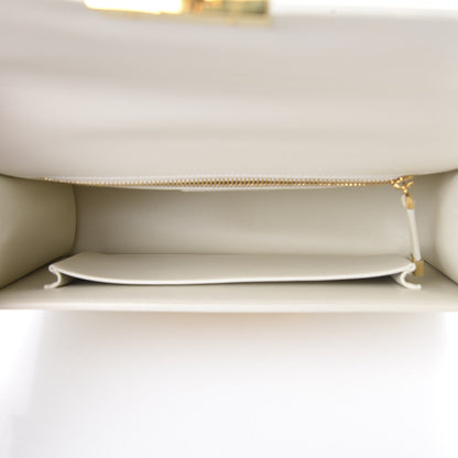 Christian Dior Calfskin 30 Montaigne Flap Bag White 4 of 14