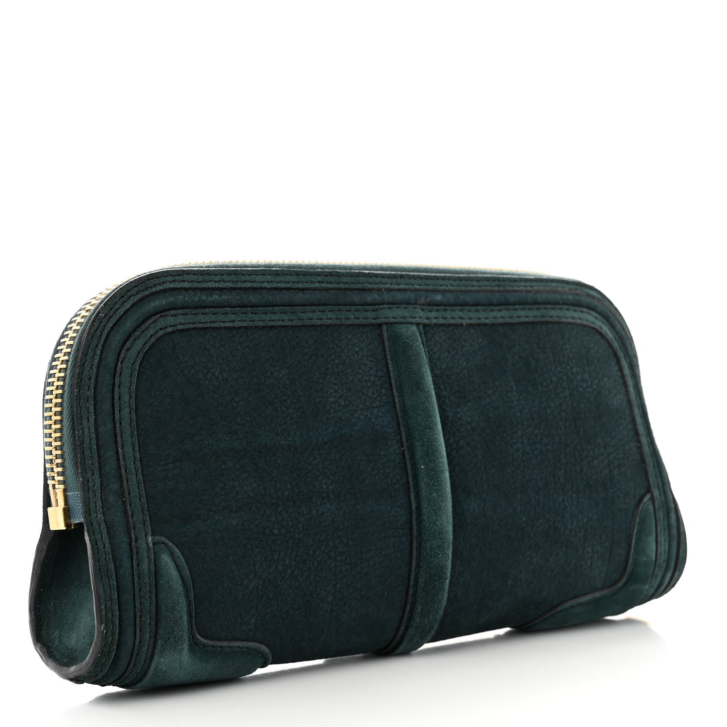 Prorsum Grainy Nubuck Alma Owl Clutch Indigo Green