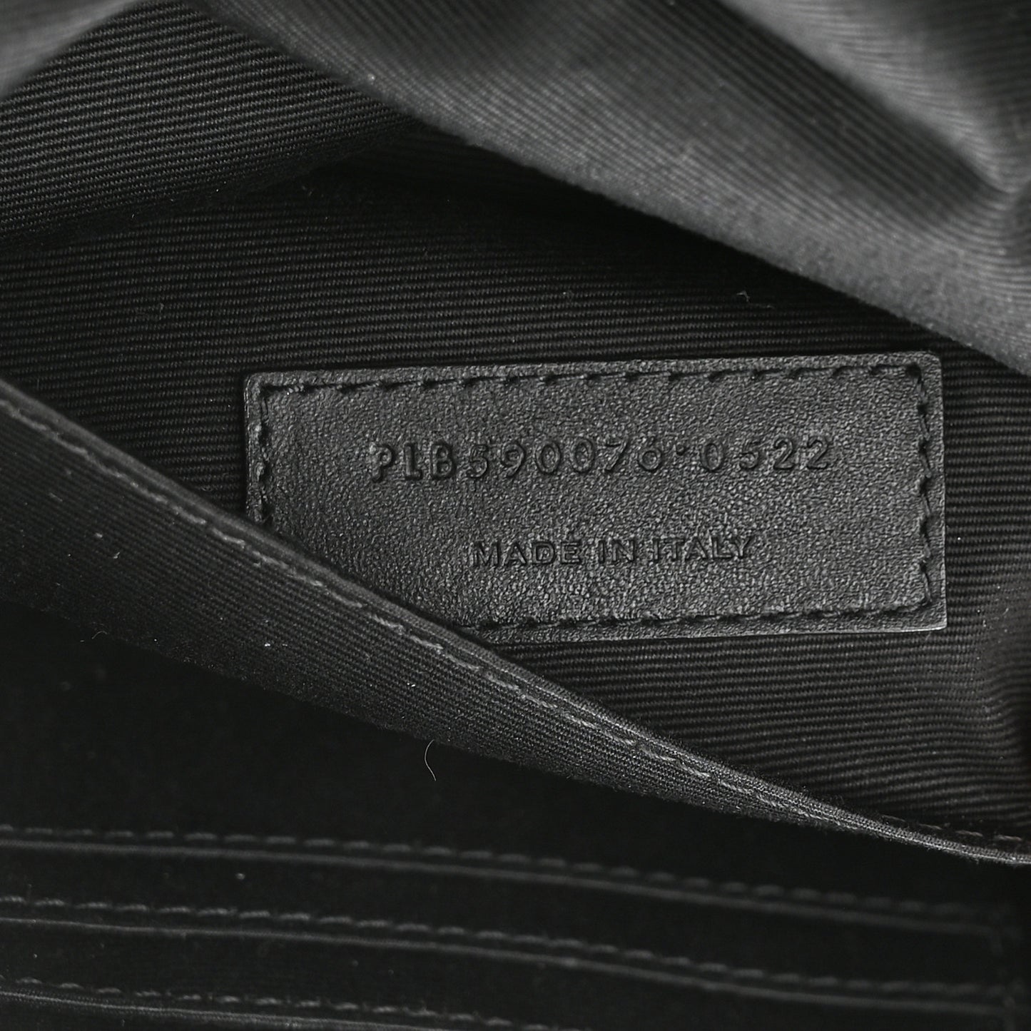 Canvas Monogram Belt Bag Black