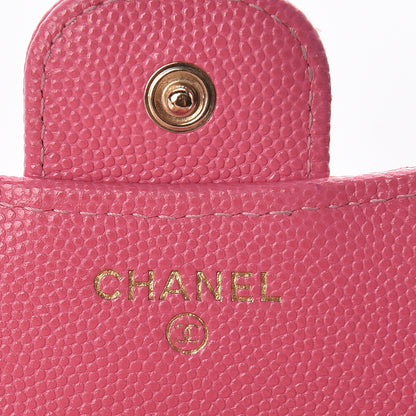 Chanel Caviar Quilted Compact Flap Wallet Pink 6 of 11