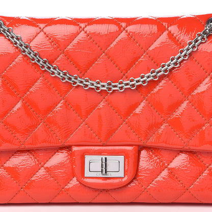 Chanel Distressed Patent Quilted 2.55 Reissue 227 Flap Red 10 of 10