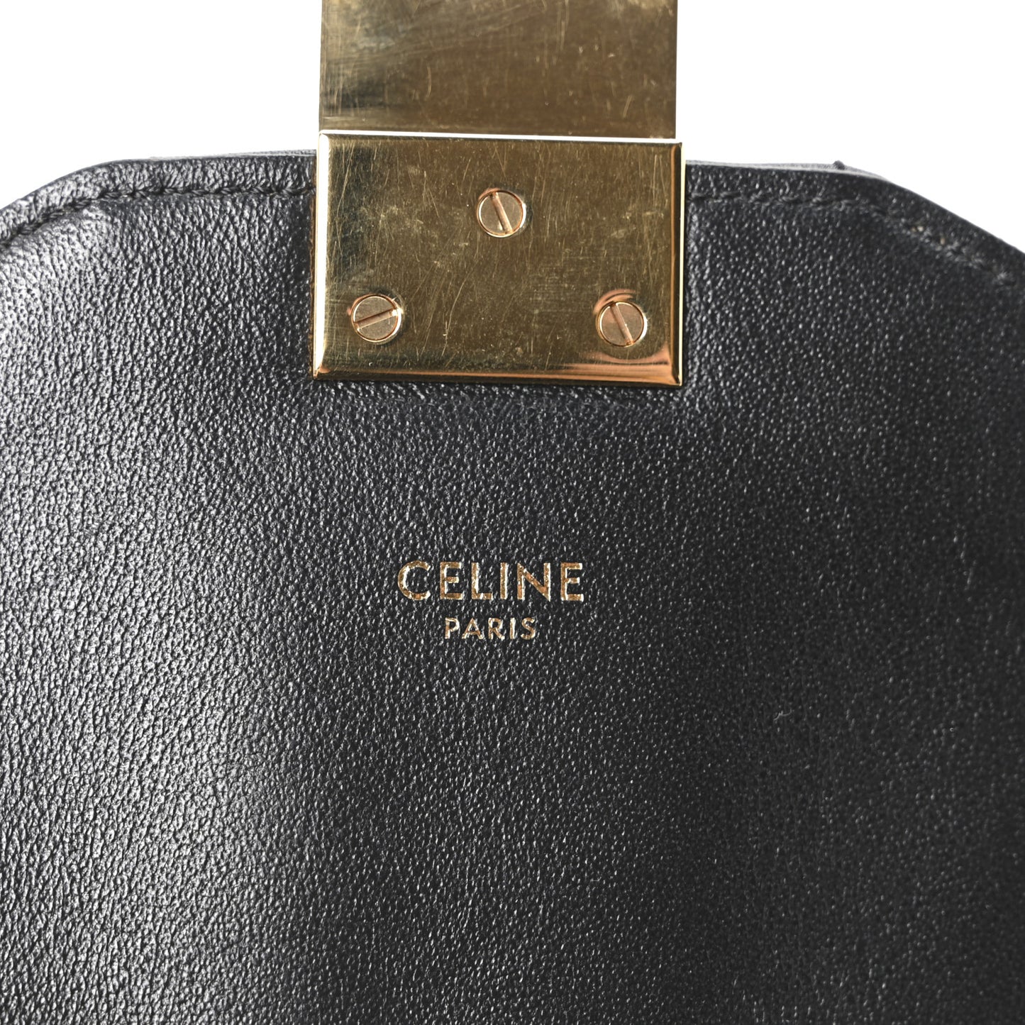 Calfskin Quilted Medium C Bag Black