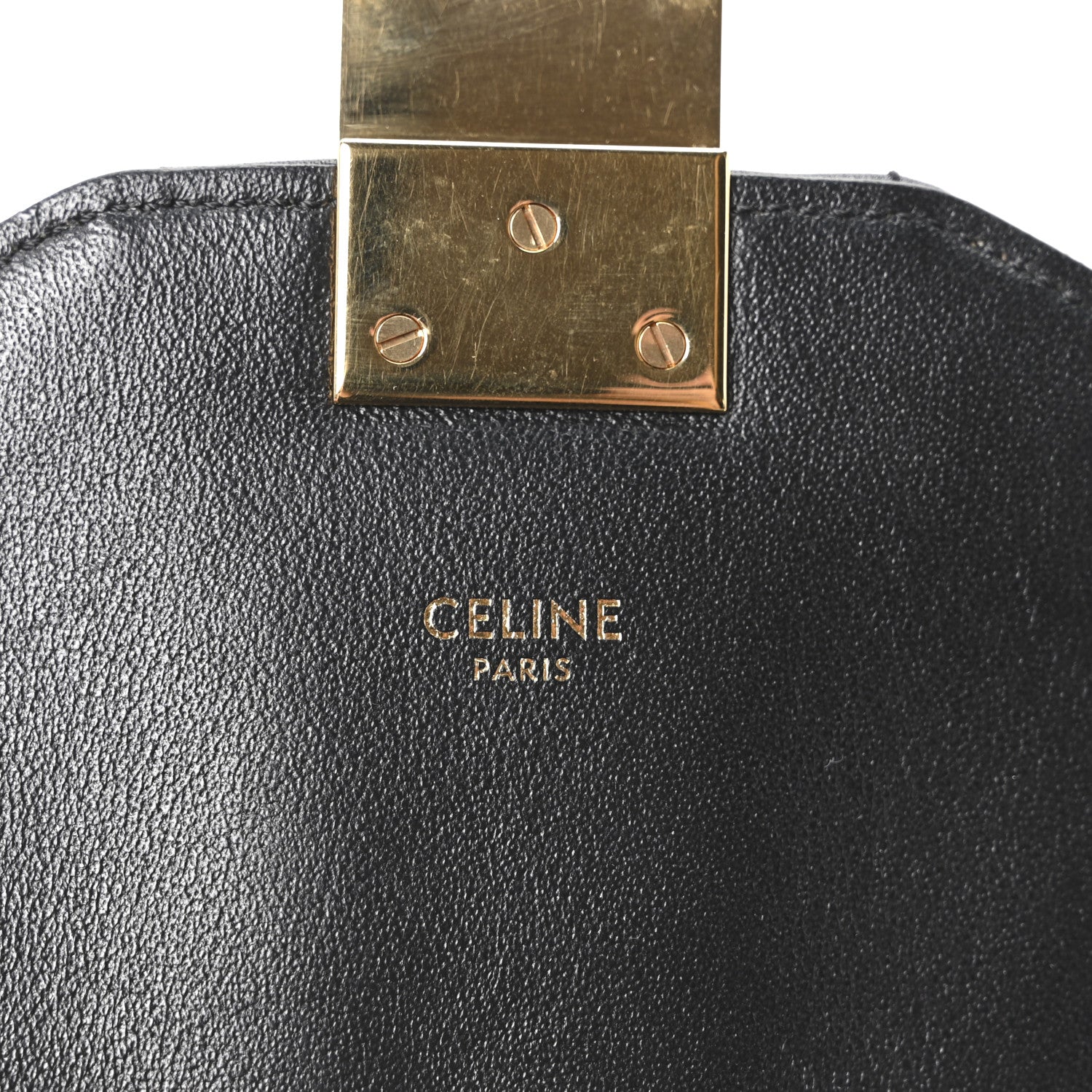 Celine Calfskin Quilted Medium C Bag Black 6 of 10