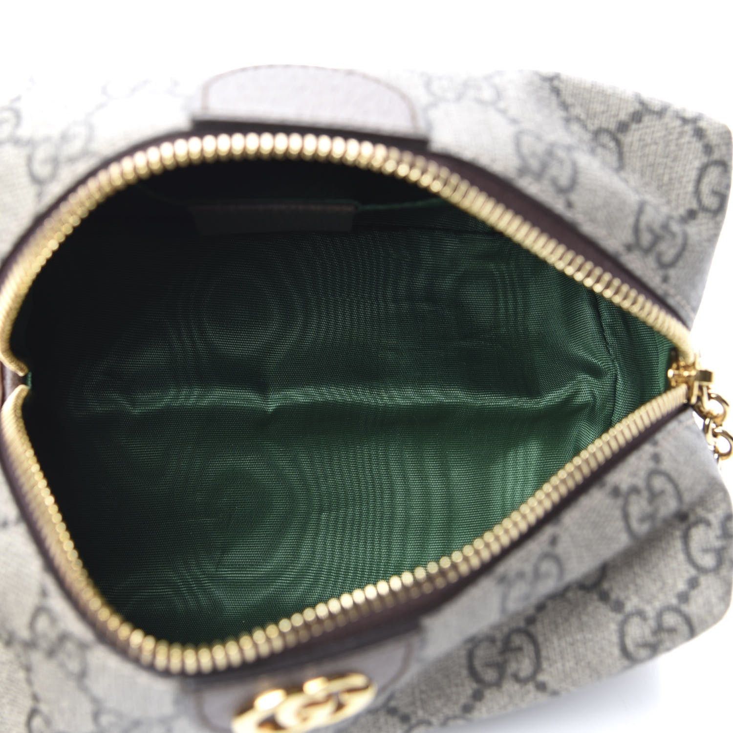 Gucci Soft GG Supreme Monogram Calfskin Medium Ophidia Cosmetic Case Beige Ebony New Acero 5 of 8