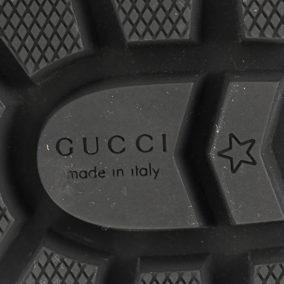 Gucci Apollo Calfskin GG Supreme Nappa Samoa Quilted Lace Up Ankle Boots 37.5 Black 8 of 11