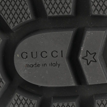 Gucci Apollo Calfskin GG Supreme Nappa Samoa Quilted Lace Up Ankle Boots 37.5 Black 8 of 11