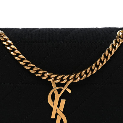 Saint Laurent Jersey Wool Patchwork Monogram Mini Jamie Baguette Black 7 of 9