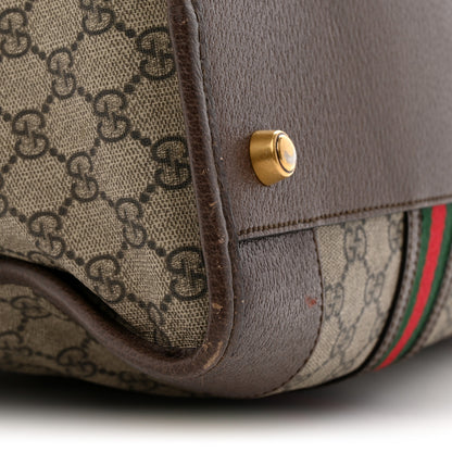Gucci Soft GG Supreme Monogram Web Neo Vintage Duffle Bag Beige New Acero Crop 8 of 25