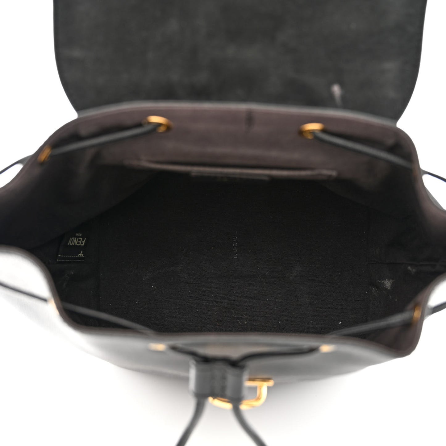 Vitello Cruise F is Fendi Drawstring Backpack Black