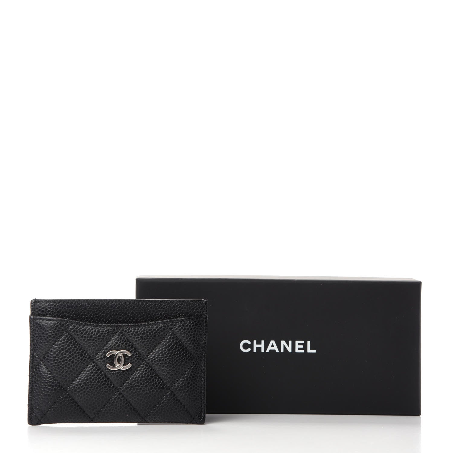 Chanel Caviar Quilted Card Holder Black 9 of 9
