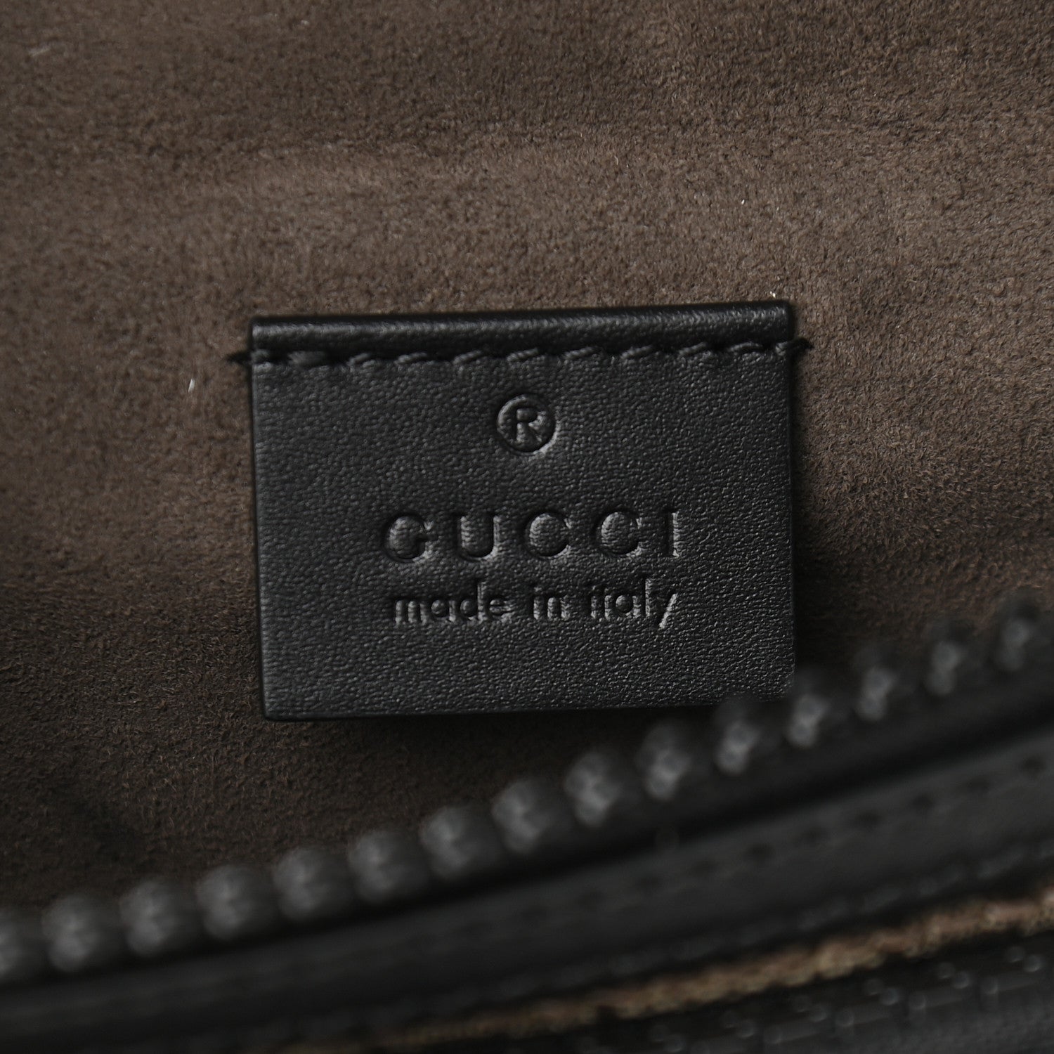 Gucci GG Supreme Monogram Belt Bag Black 6 of 9
