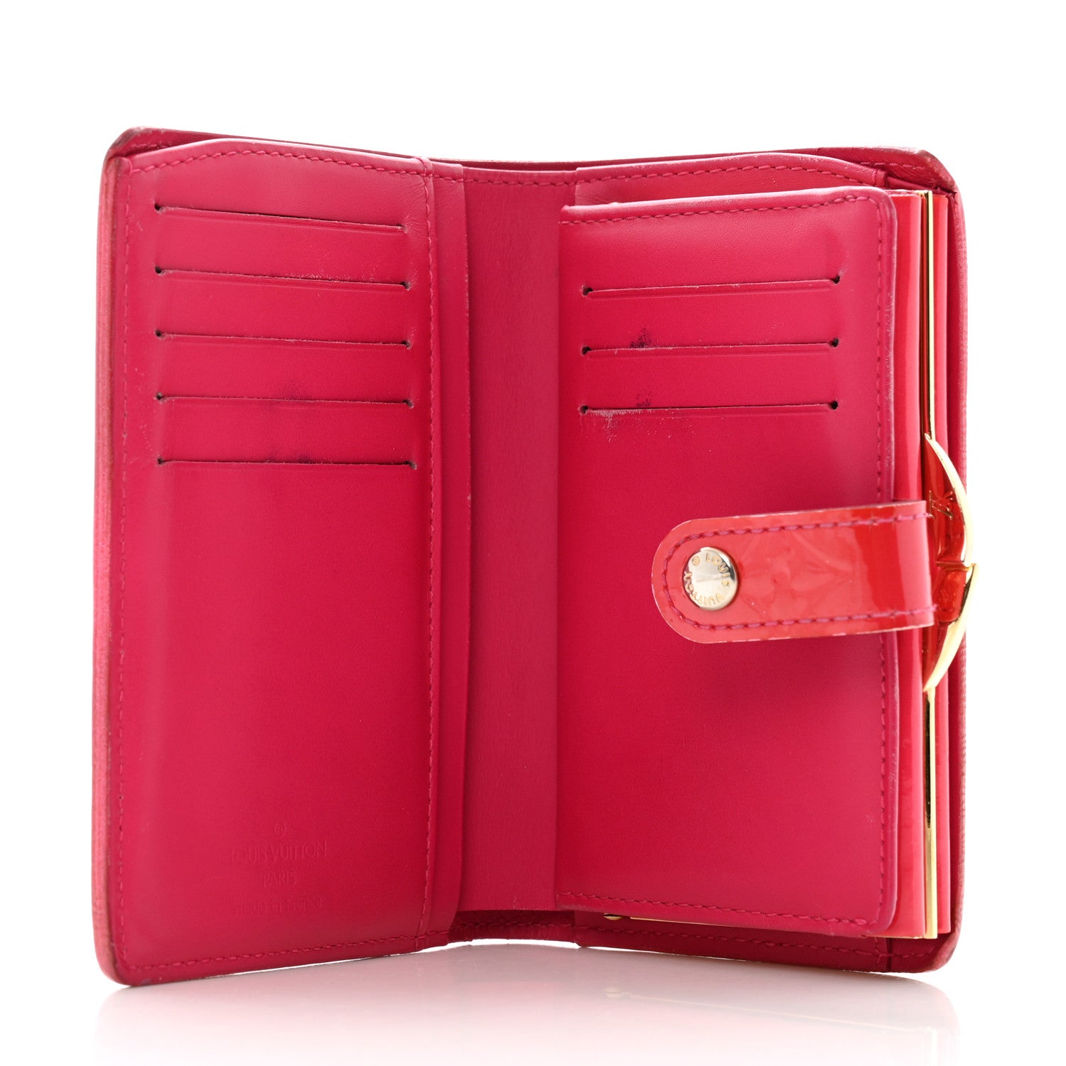 Louis Vuitton Vernis French Purse Wallet Pomme D'Amour 6 of 10