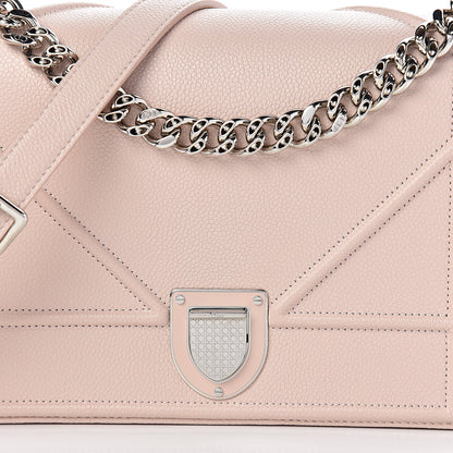 Christian Dior Grained Calfskin Cannage Medium Diorama Flap Bag Rose Poudre 7 of 12