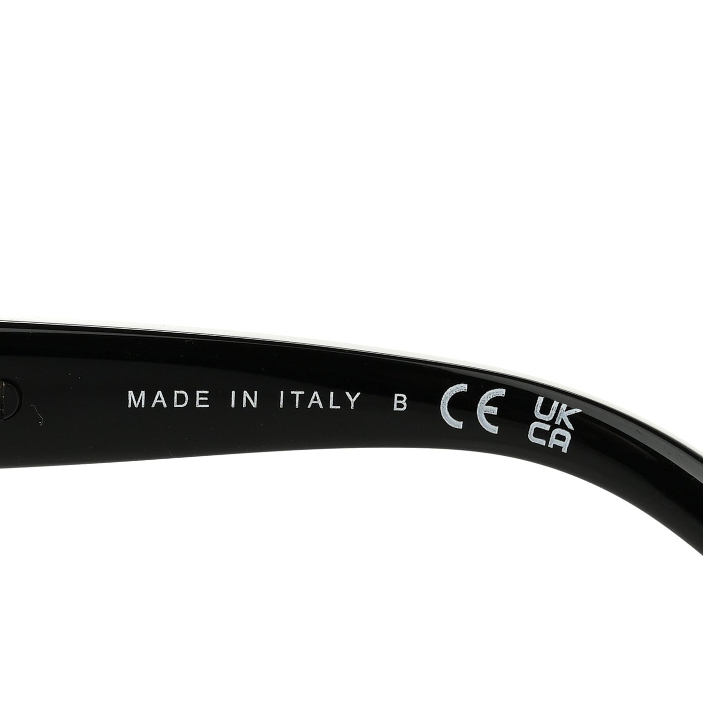 Acetate Calfskin Polarized Square Sunglasses 5476-Q-A Black
