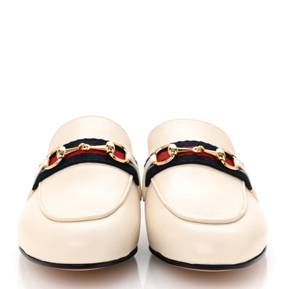 Gucci Malaga Kid Web Womens Princetown Slippers 35.5 Mystic White 3 of 10