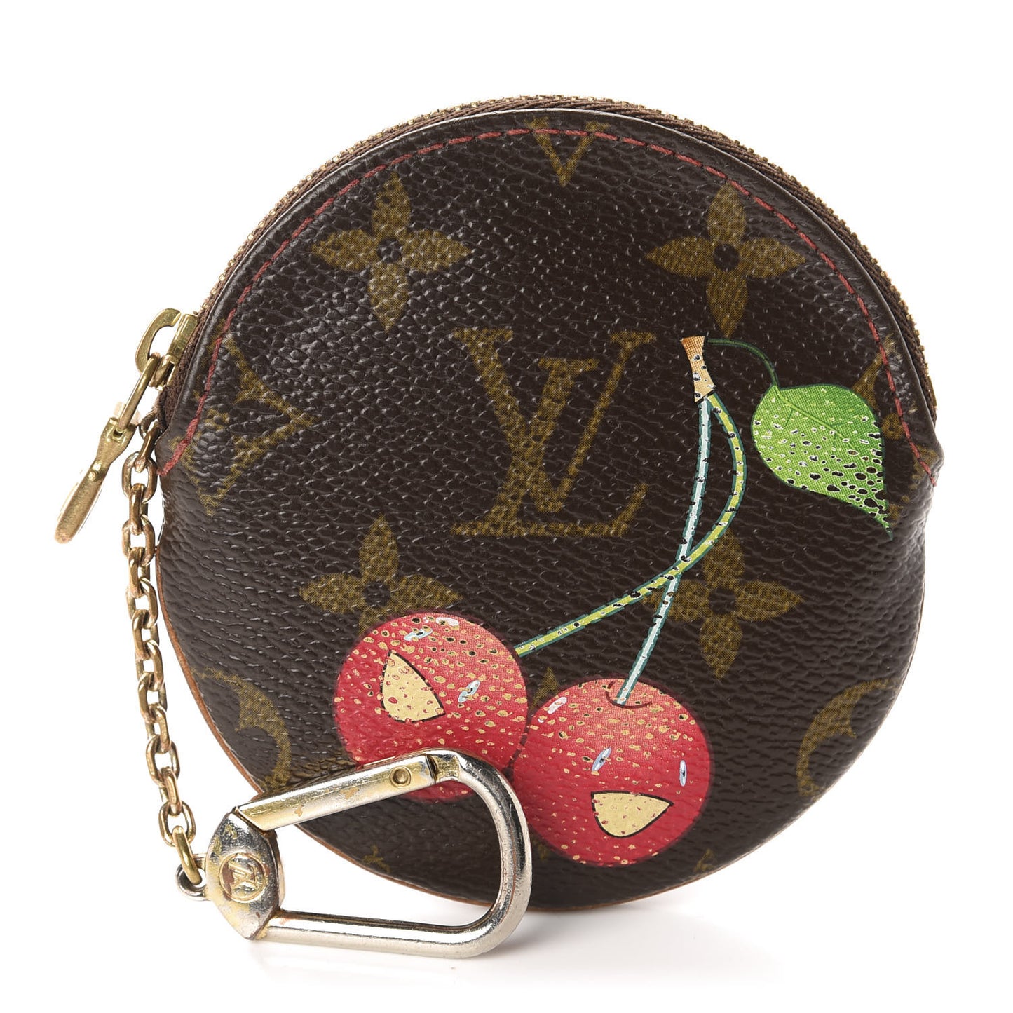 Monogram Cerises Round Coin Purse