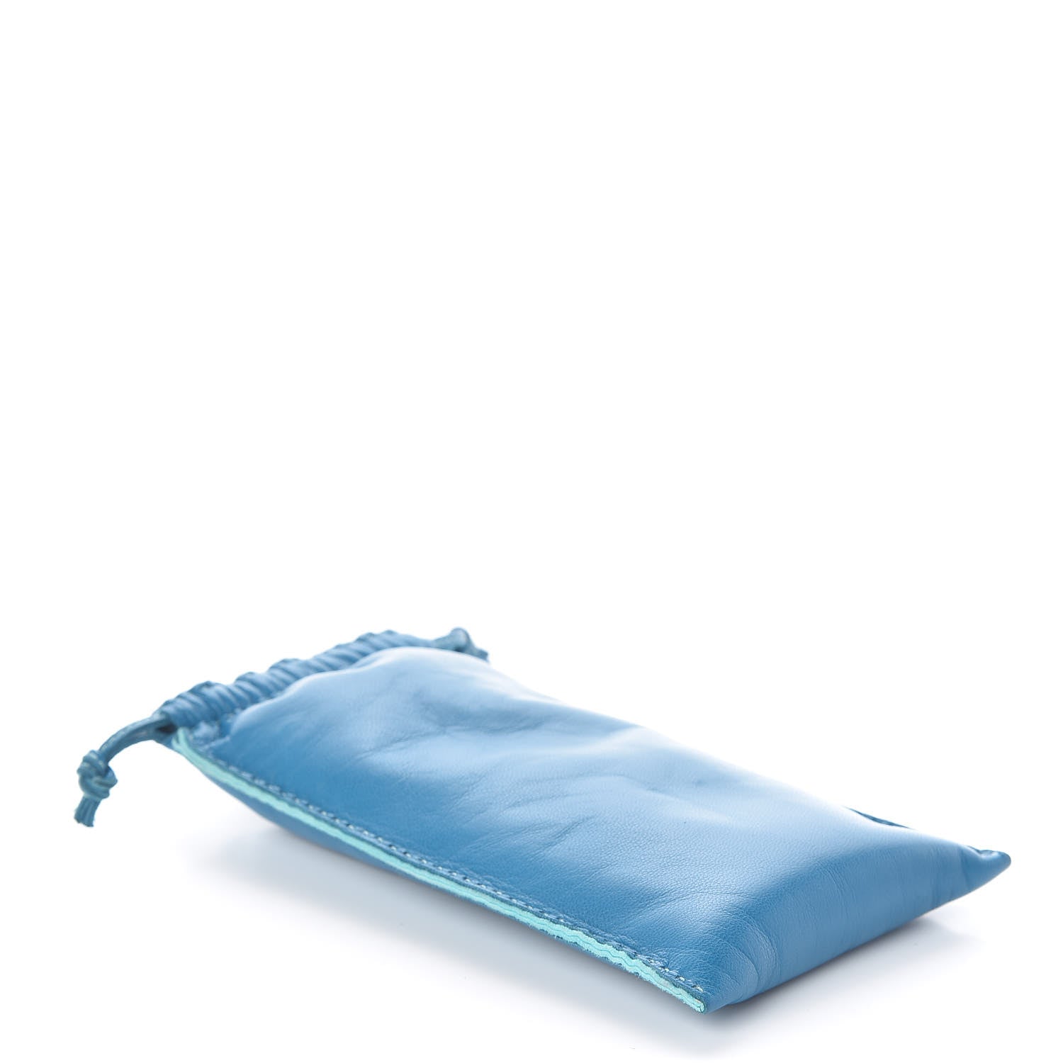Hermes Lambskin Pilo Pouch Bleu Izmir Lagon 4 of 6