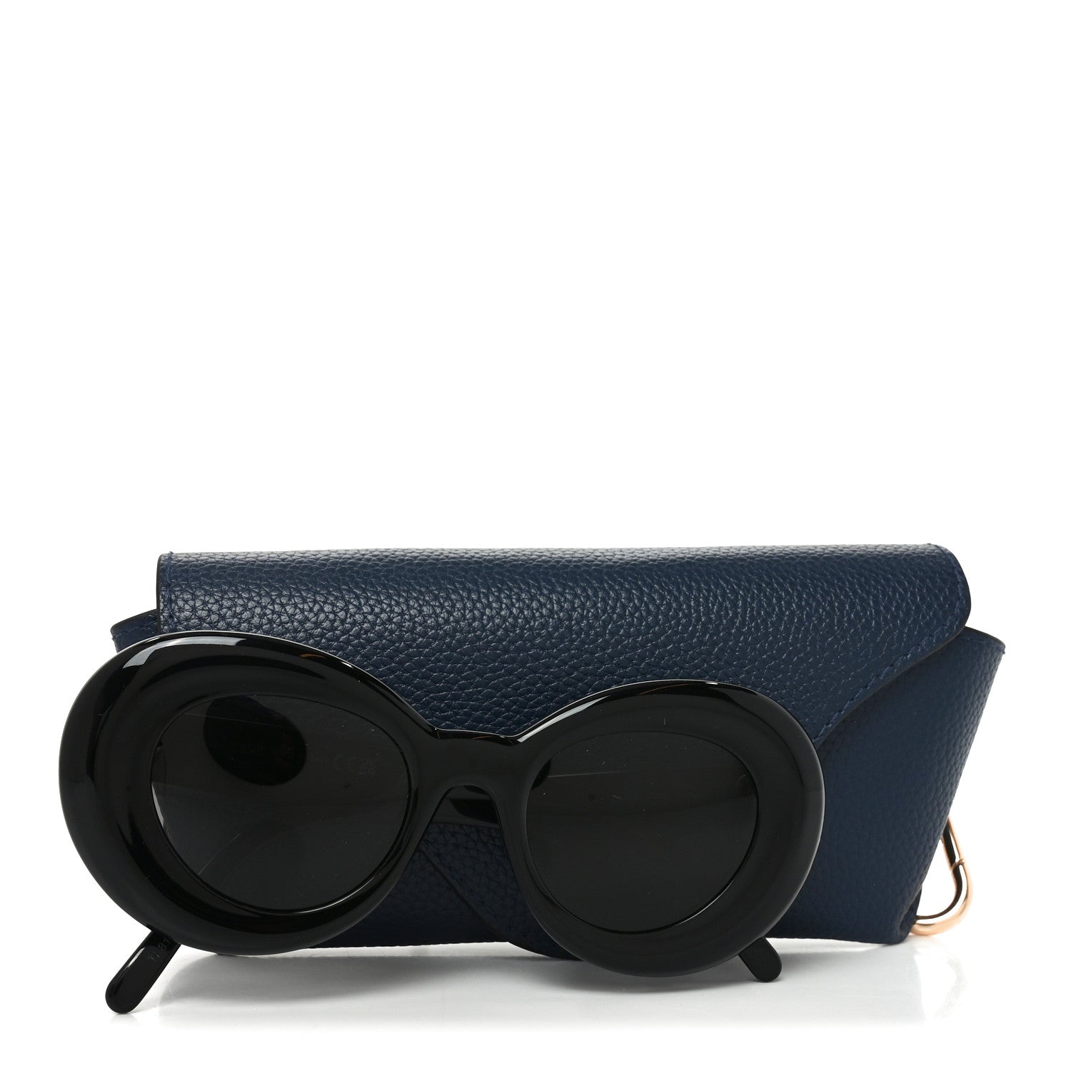 Loewe Acetate Curvy Round Sunglasses LW40112I Black 7 of 7