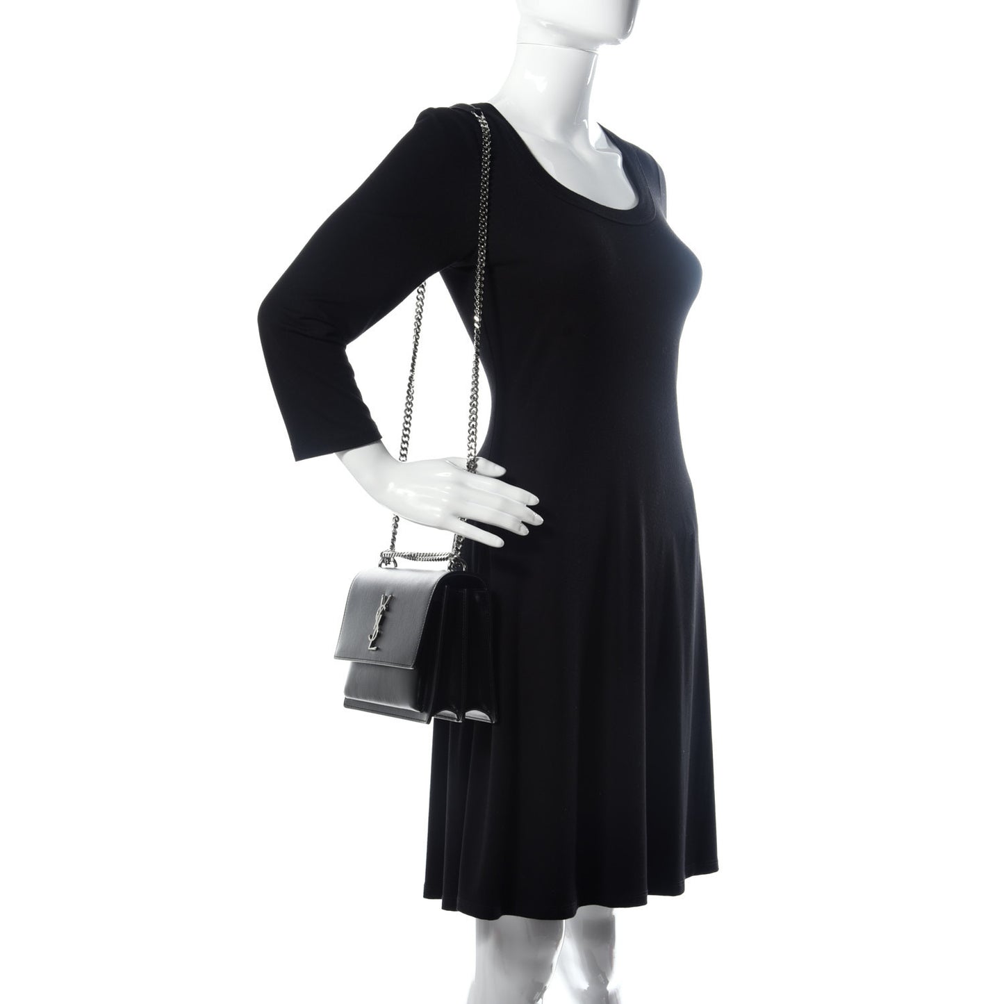 Calfskin Medium Monogram Sunset Black