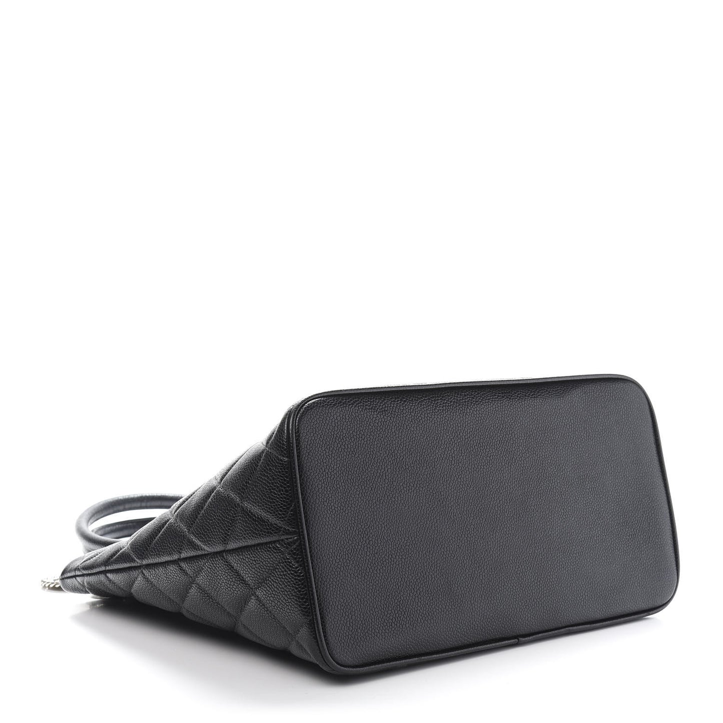 Caviar Quilted Medallion Tote Black