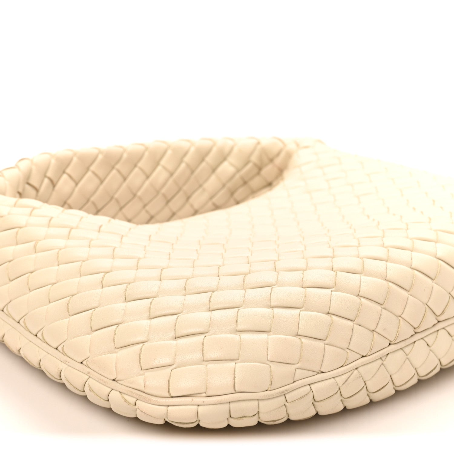 Bottega Veneta Supple Nappa Intrecciato Padded Small Veneta Hobo Sea Salt 9 of 11