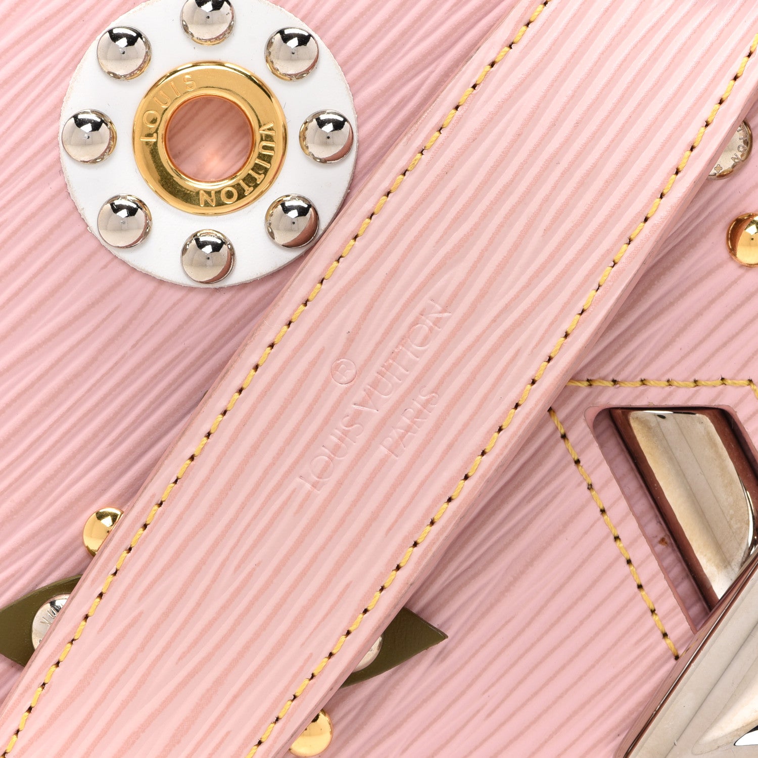 Louis Vuitton Epi Mechanical Flowers Twist Chain Wallet Rose Ballerine 9 of 13