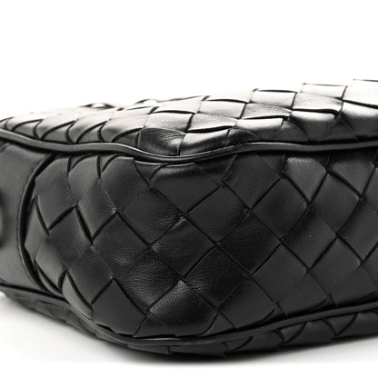 Bottega Veneta Calfskin Intrecciato Small Camera Bag Black 9 of 11