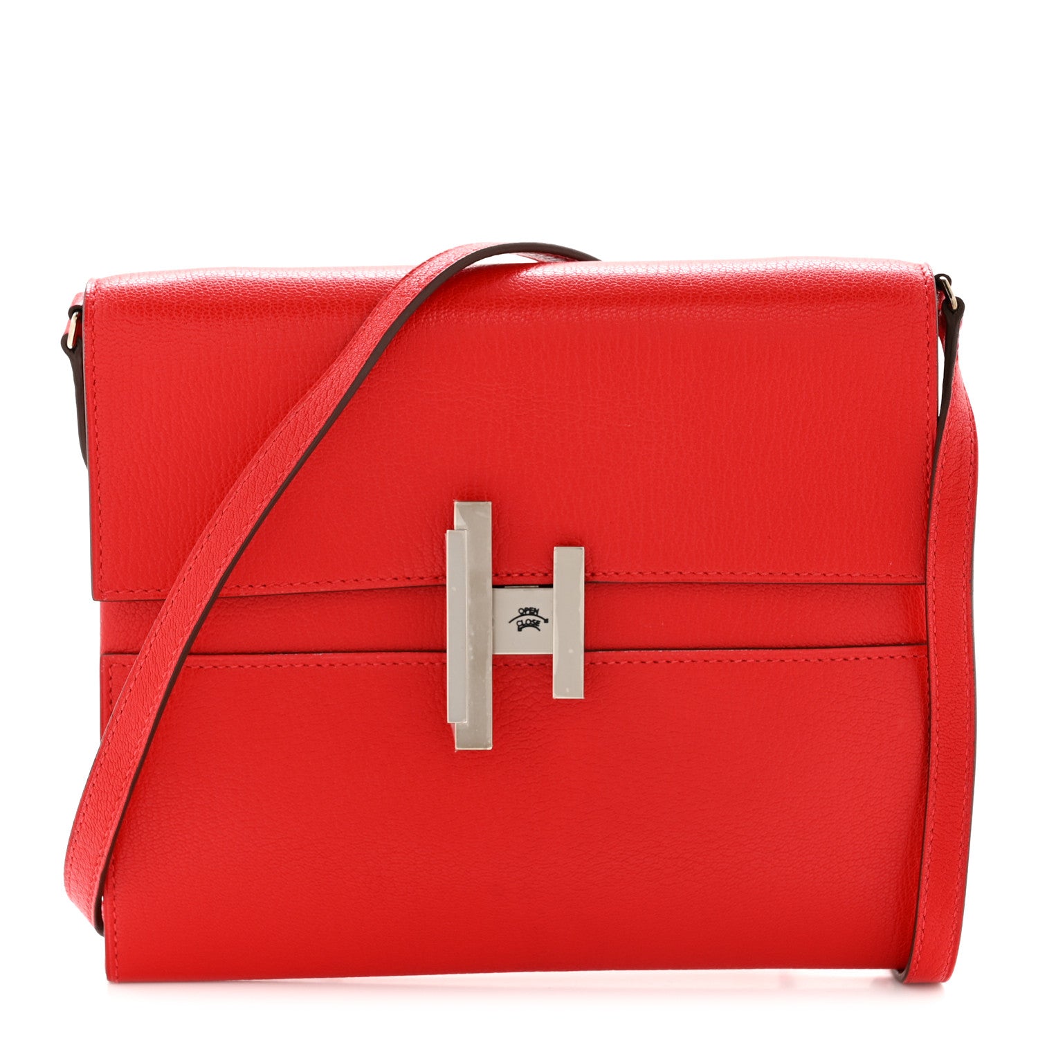 Hermes Chevre Mysore Cinhetic To Go Wallet Rouge De Coeur 1 of 12