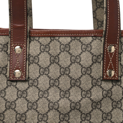 Gucci GG Plus Monogram Small Signature Web Loop Vertical Tote Light Brown 8 of 10