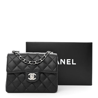 Chanel Caviar Quilted Mini Square Flap Black 11 of 11