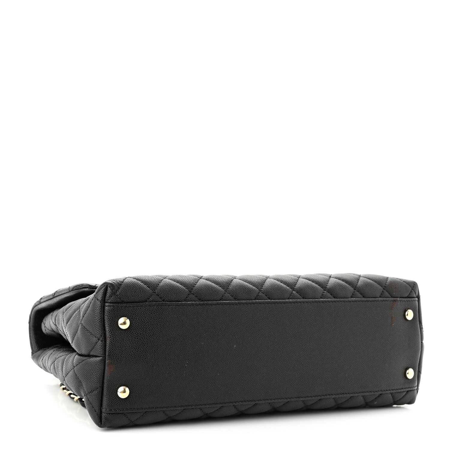 Chanel Caviar Quilted Medium Coco Handle Flap Black 4 of 11