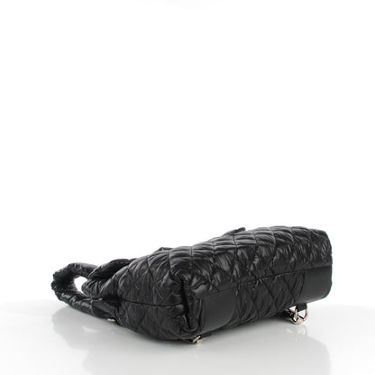 Chanel Nylon Quilted Coco Cocoon Backpack Black 4 of 7