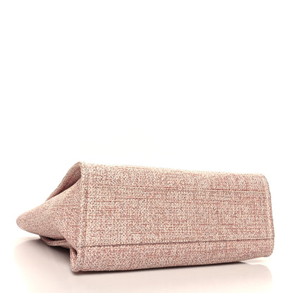 Chanel Lurex Boucle Small Deauville Tote Pink 4 of 10